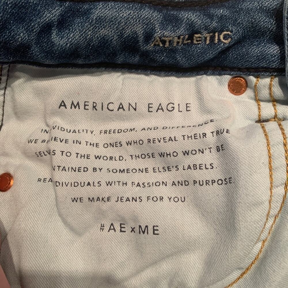 AMERICAN EAGLE Womens Athletic Ne(X)t Level Airflex Jeans - Size 26x28 - Picture 9 of 9